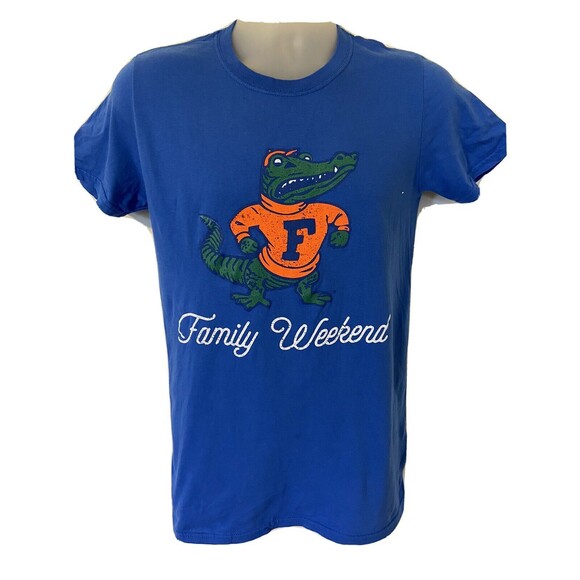 Florida Gators T-Shirt Womens Small  Blue  Short Sleeve Crew Neck Family Weekend - Picture 1 of 7